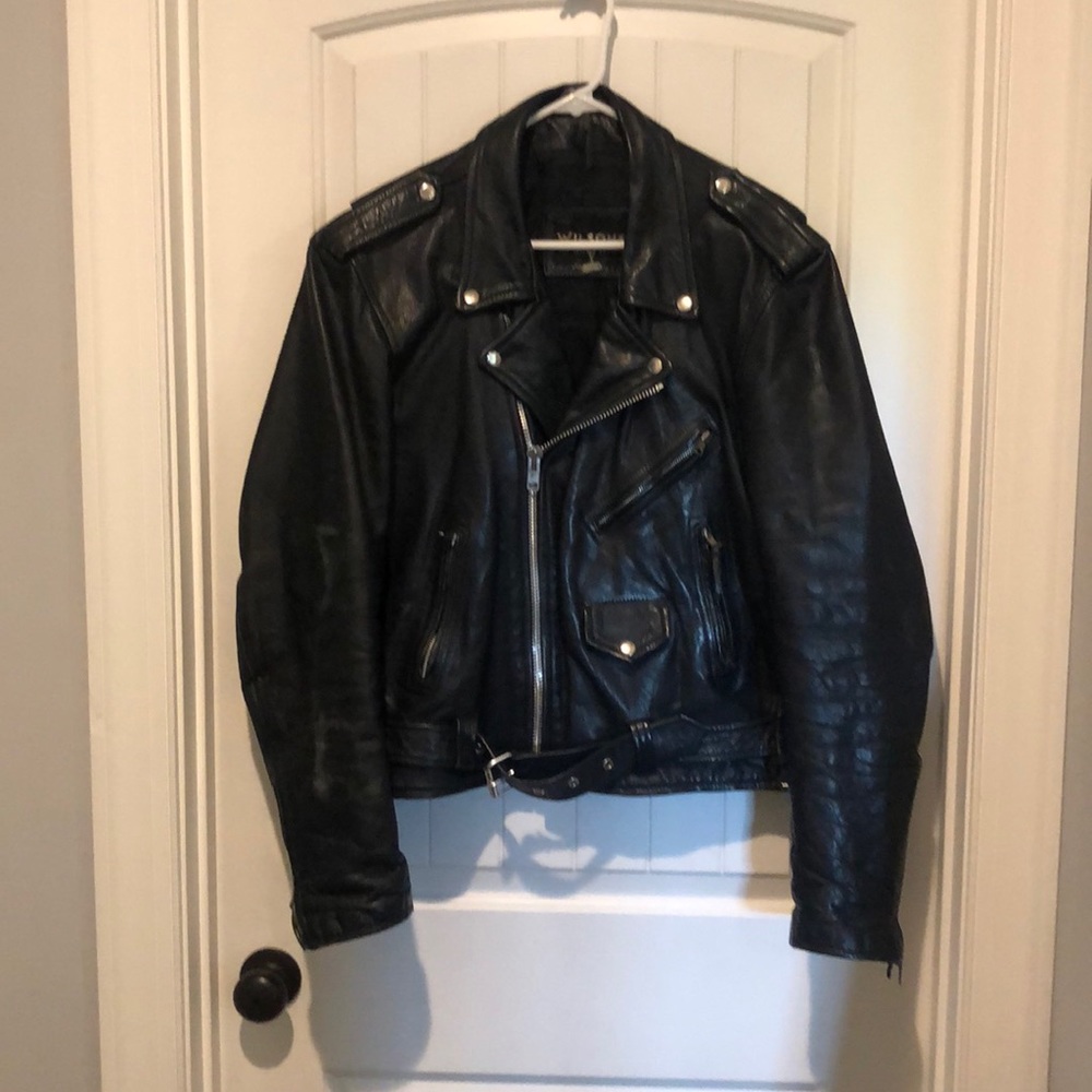Vintage Wilson’s Leather Riding Coat L